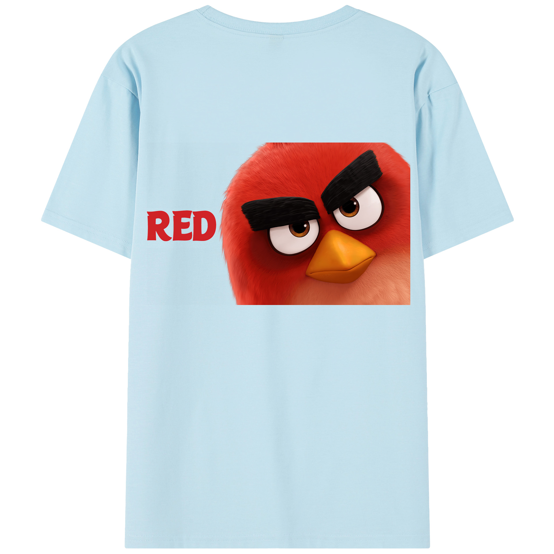 （画像用） Angry Birds アングリーバード 綿100％半袖Tシャツ（背面プリント）